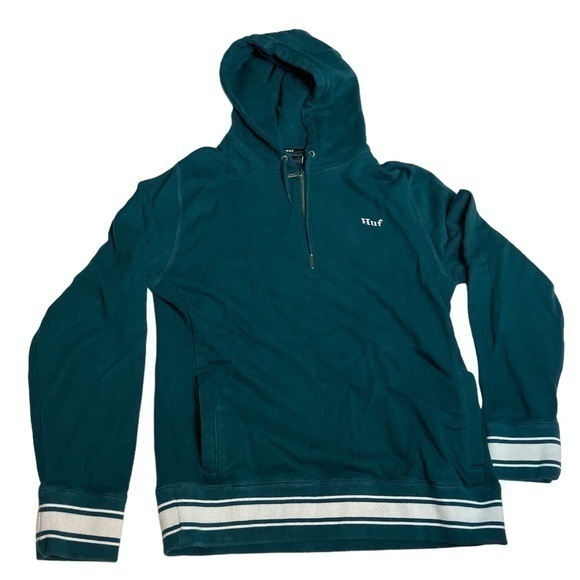 HUF Other - HUF Worldwide blue/green hoodie men’s size large